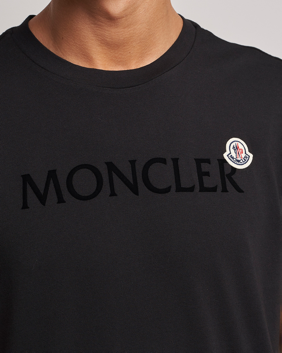 Mies | T-paidat | Moncler | Lettering Logo T-Shirt Black