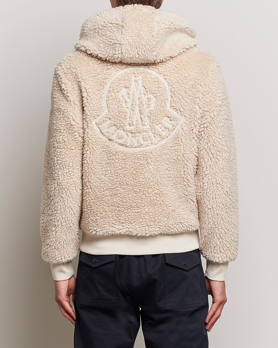 Mies | Puserot | Moncler | Hooded Zip Cardigan Off White