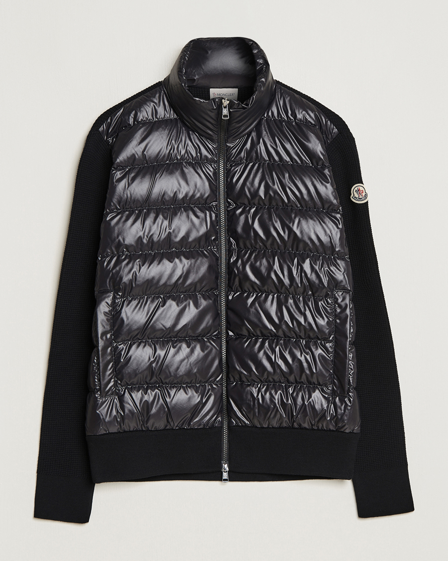 Mies | Puserot | Moncler | Hybrid Zip Cardigan Black