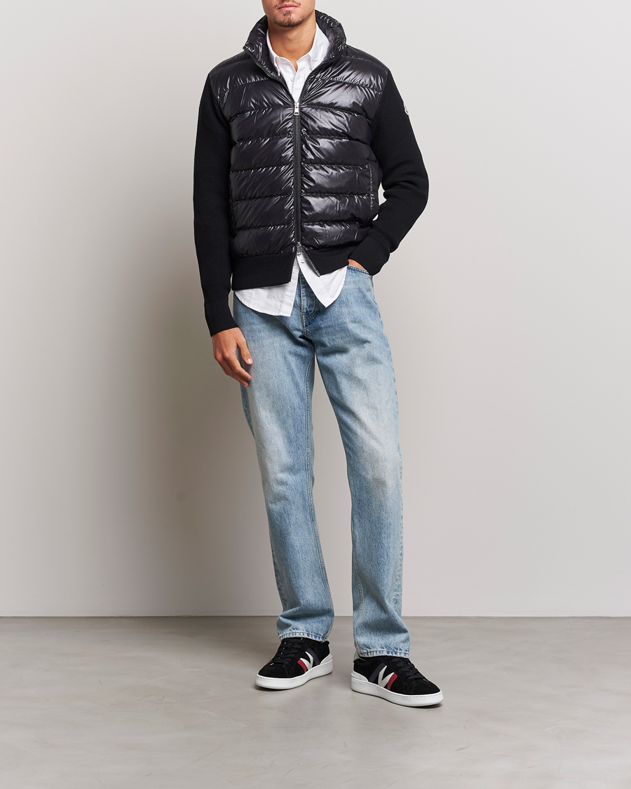 Mies | Puserot | Moncler | Hybrid Zip Cardigan Black