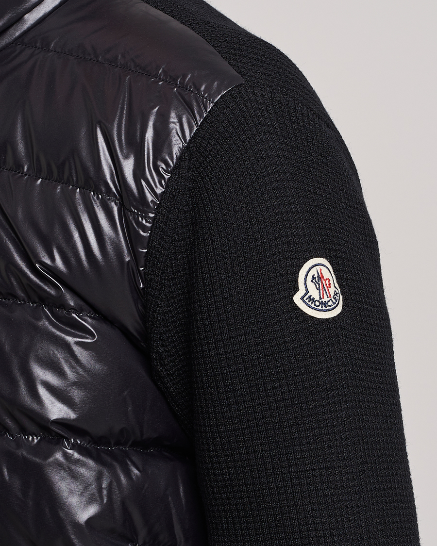 Mies | Puserot | Moncler | Hybrid Zip Cardigan Black