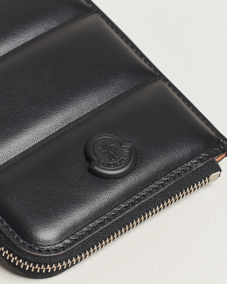 Mies | Moncler Strap Leather Wallet Black | Moncler | Strap Leather Wallet Black