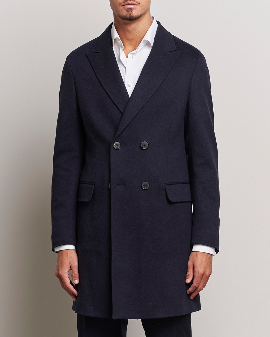 Mies | Takit | Zegna | Wool/Cashmere Double Breasted Coat Navy