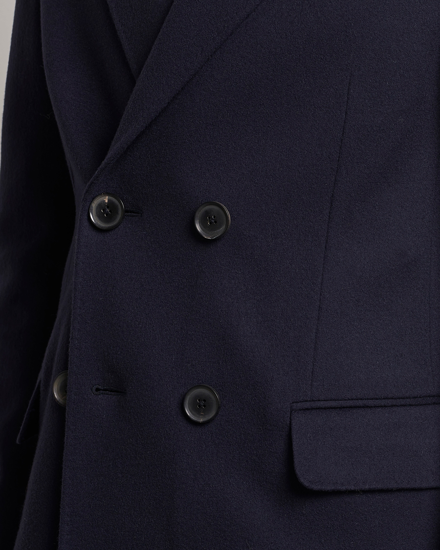 Mies | Takit | Zegna | Wool/Cashmere Double Breasted Coat Navy
