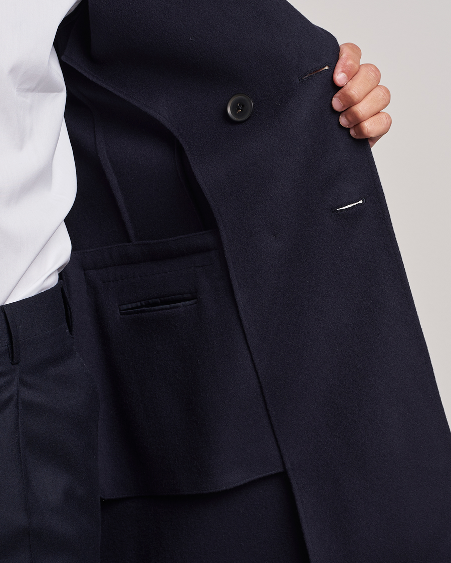 Mies | Takit | Zegna | Wool/Cashmere Double Breasted Coat Navy