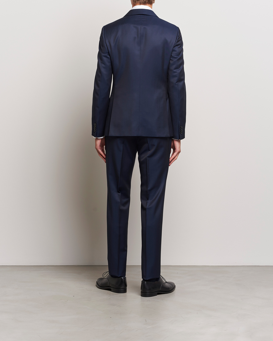 Mies | Puvut | Zegna | Tailored Wool Suit Dark Blue