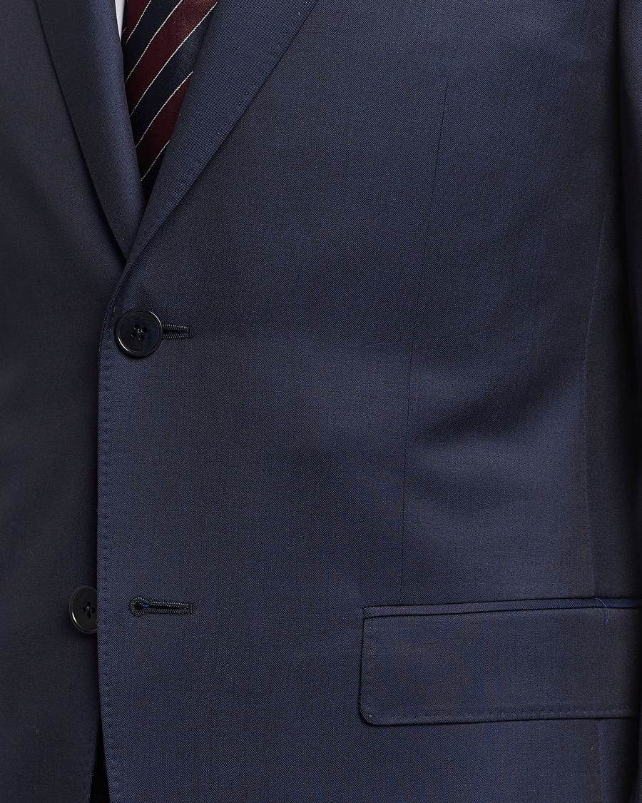 Mies | Puvut | Zegna | Tailored Wool Suit Dark Blue