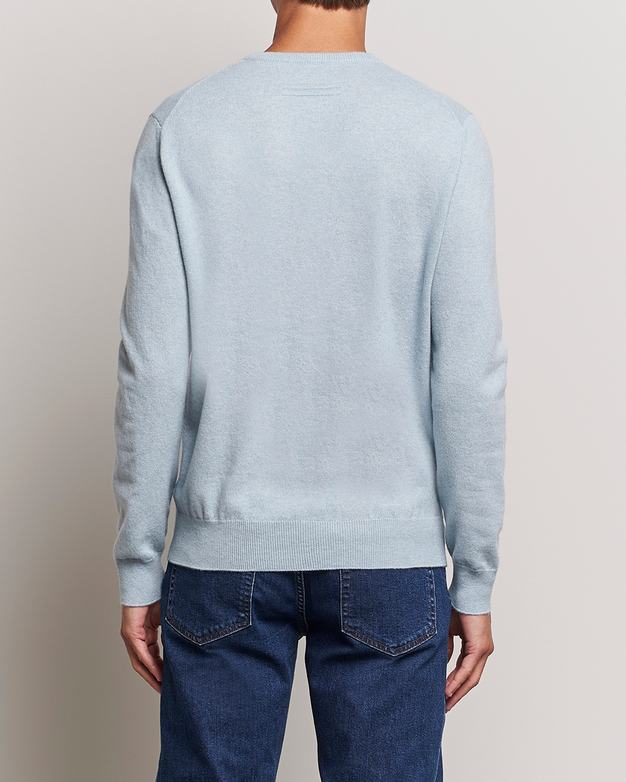 Mies | Puserot | Zegna | Oasi Cashmere Crew Neck Light Blue