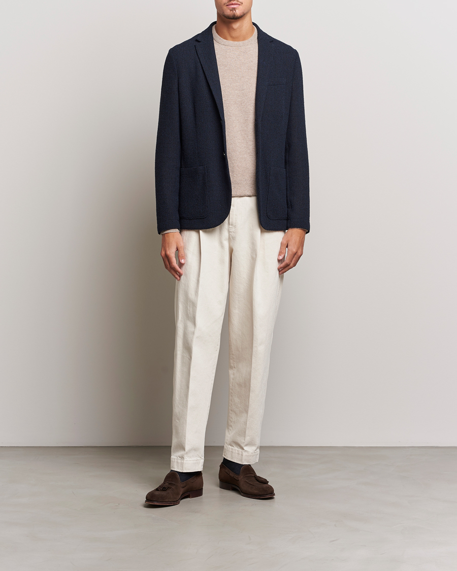 Mies | Puserot | Zegna | Oasi Cashmere Crew Neck Beige