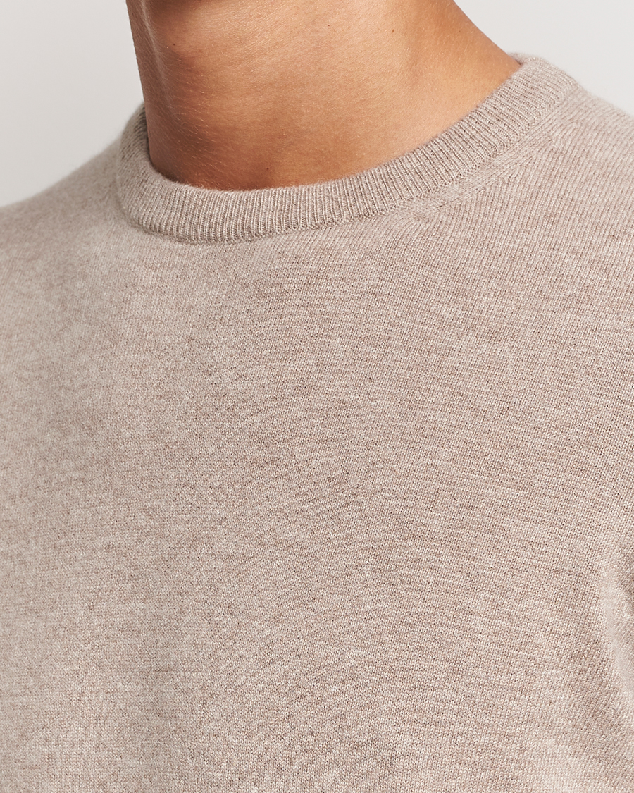 Mies | Puserot | Zegna | Oasi Cashmere Crew Neck Beige