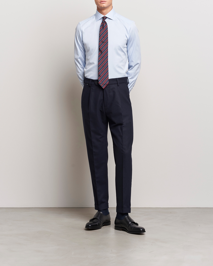 Mies | Kauluspaidat | Zegna | Slim Fit Dress Shirt Light Blue