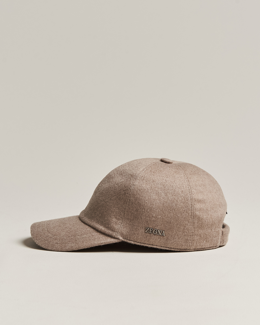 Mies | Zegna Cashmere Baseball Cap Beige | Zegna | Cashmere Baseball Cap Beige