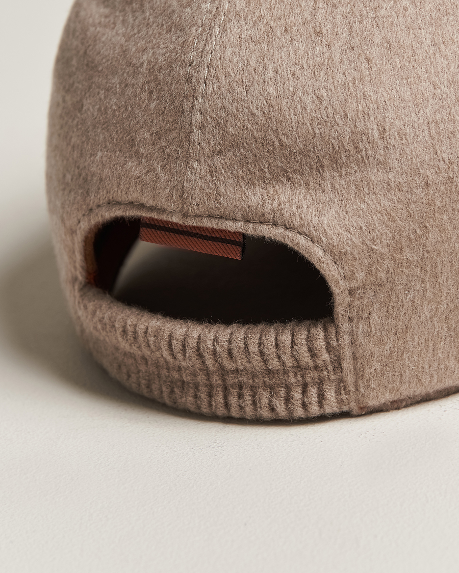 Mies | Zegna Cashmere Baseball Cap Beige | Zegna | Cashmere Baseball Cap Beige