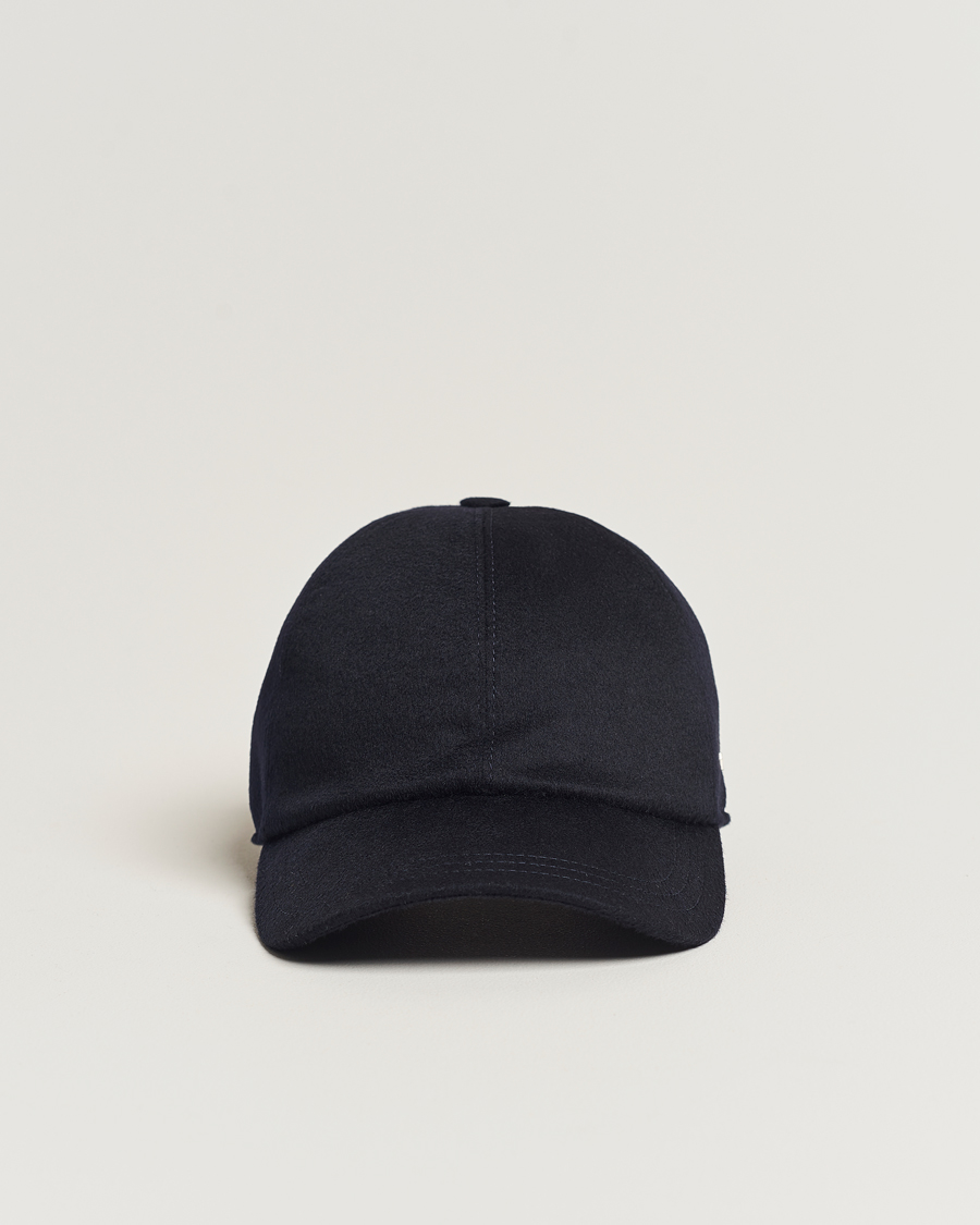 Mies | Zegna Cashmere Baseball Cap Navy | Zegna | Cashmere Baseball Cap Navy