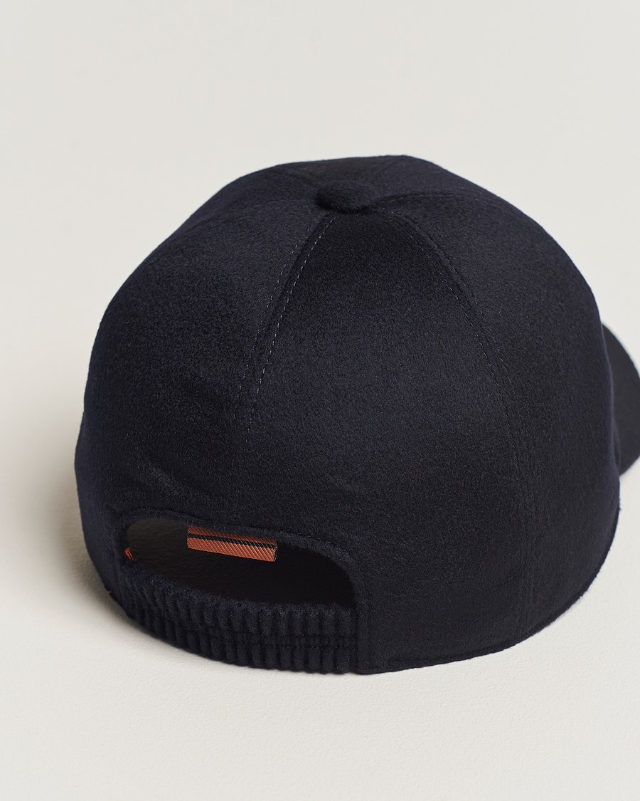 Mies | Zegna Cashmere Baseball Cap Navy | Zegna | Cashmere Baseball Cap Navy