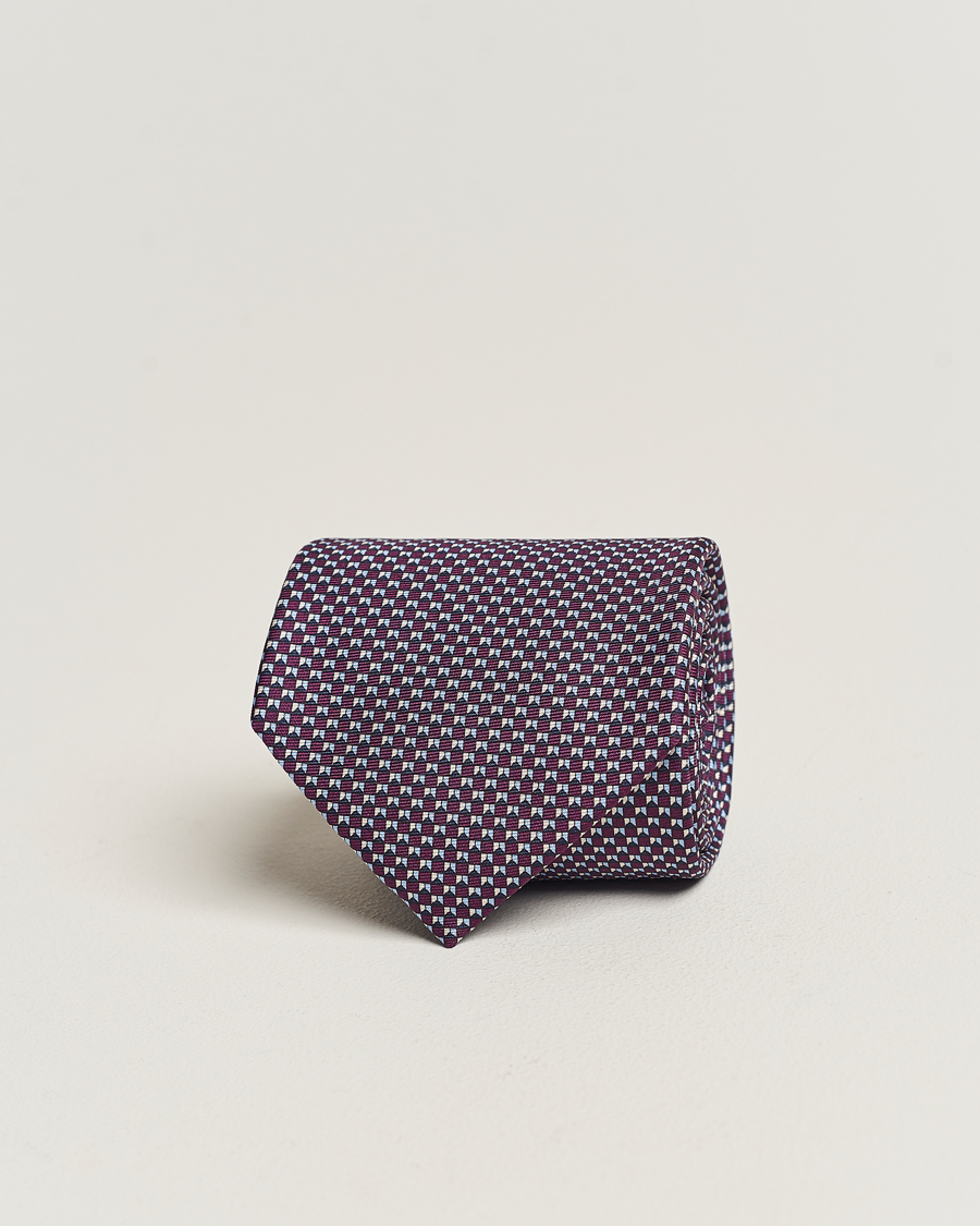 Mies | Zegna | Zegna | Jacquard Silk Tie Purple