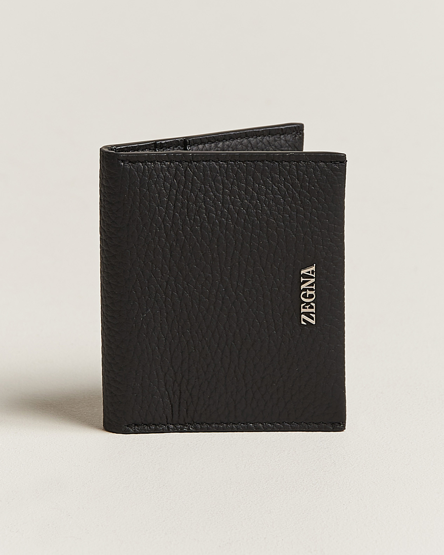 Mies | Zegna | Zegna | Grain Leather Wallet Black