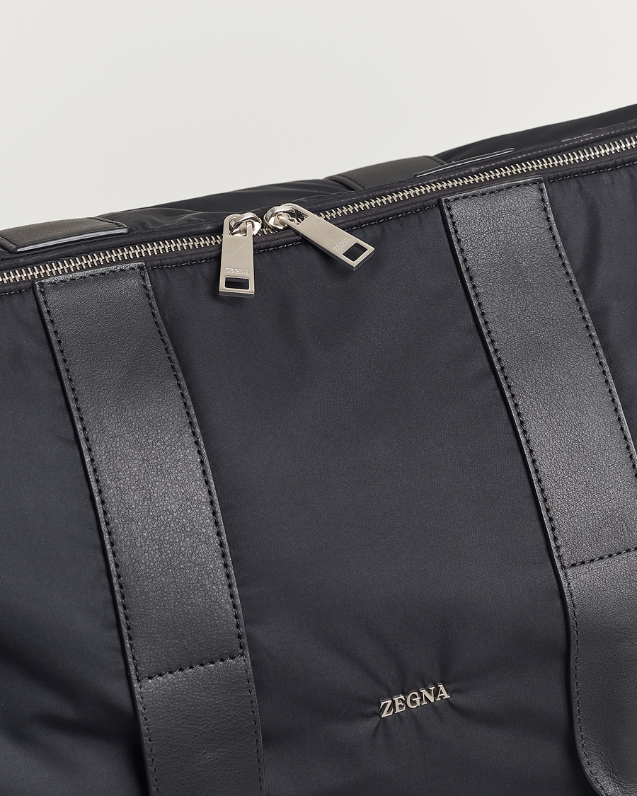 Mies | Zegna Luxury Nylon Holdall Black | Zegna | Luxury Nylon Holdall Black