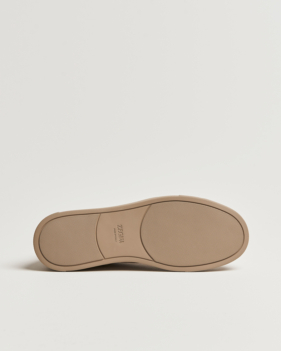 Mies | Zegna Triple Stitch Sneakers Full Beige Suede | Zegna | Triple Stitch Sneakers Full Beige Suede
