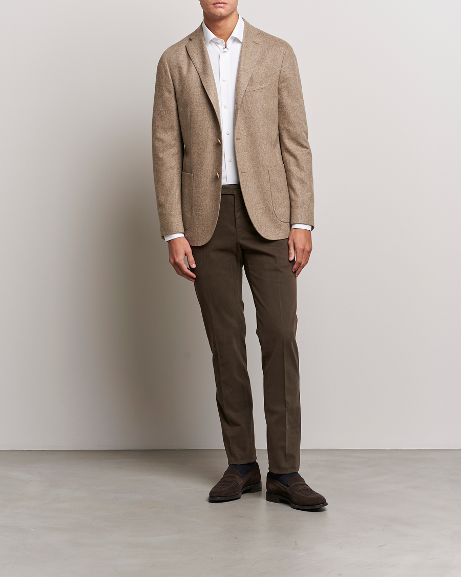 Mies | Housut | PT01 | Slim Fit Cotton Stretch Chinos Dark Brown