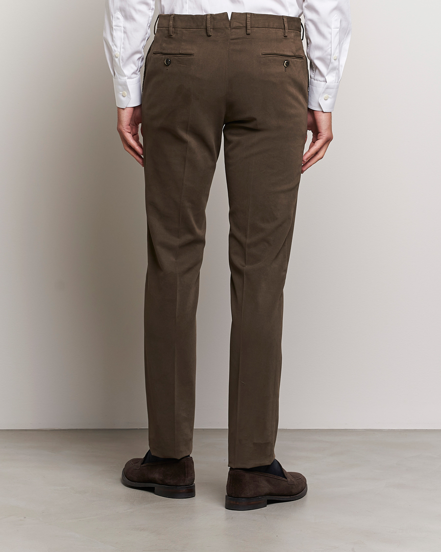 Mies | Housut | PT01 | Slim Fit Cotton Stretch Chinos Dark Brown