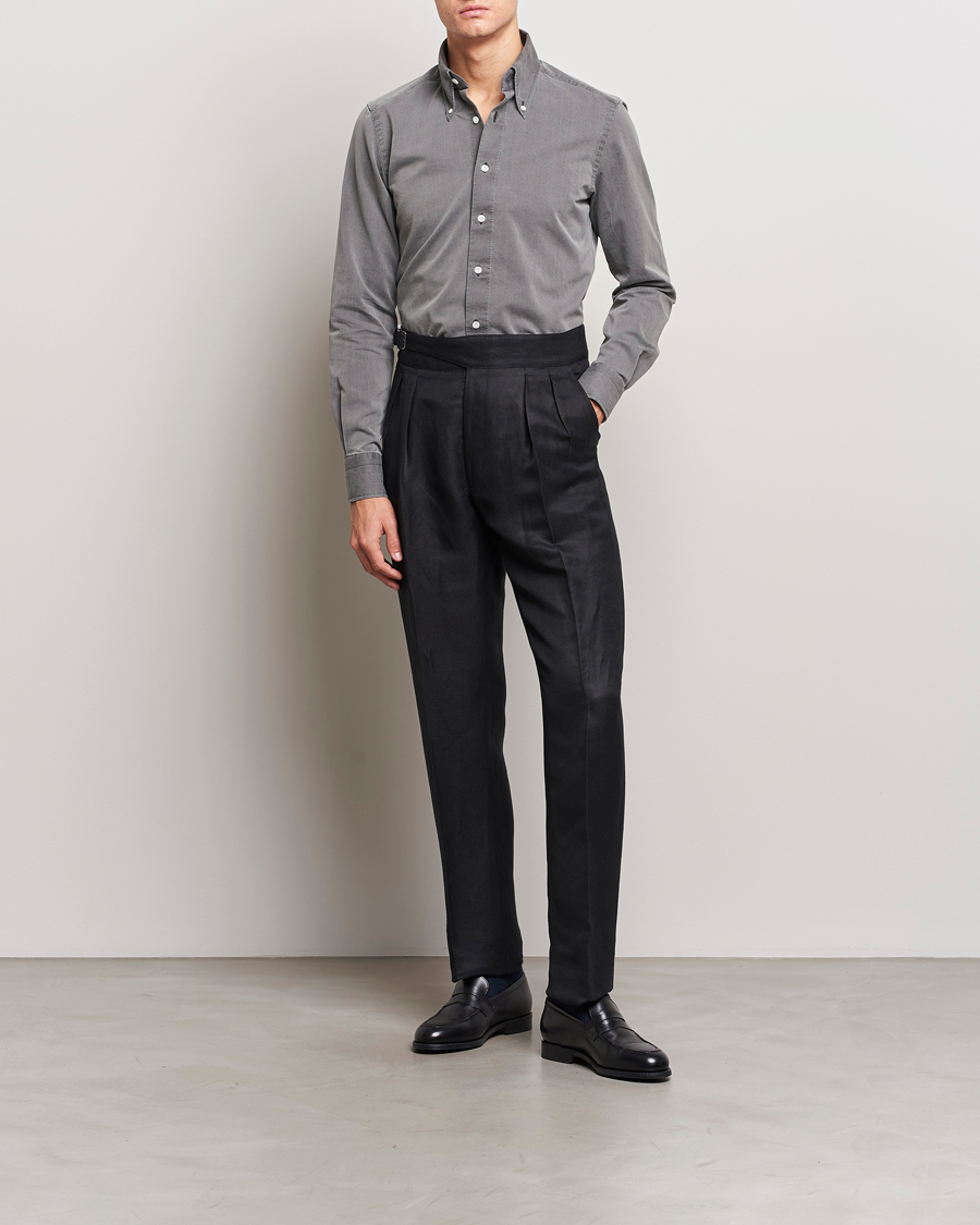 Mies | Kauluspaidat | 100Hands | Cloud Washed Denim Shirt Grey