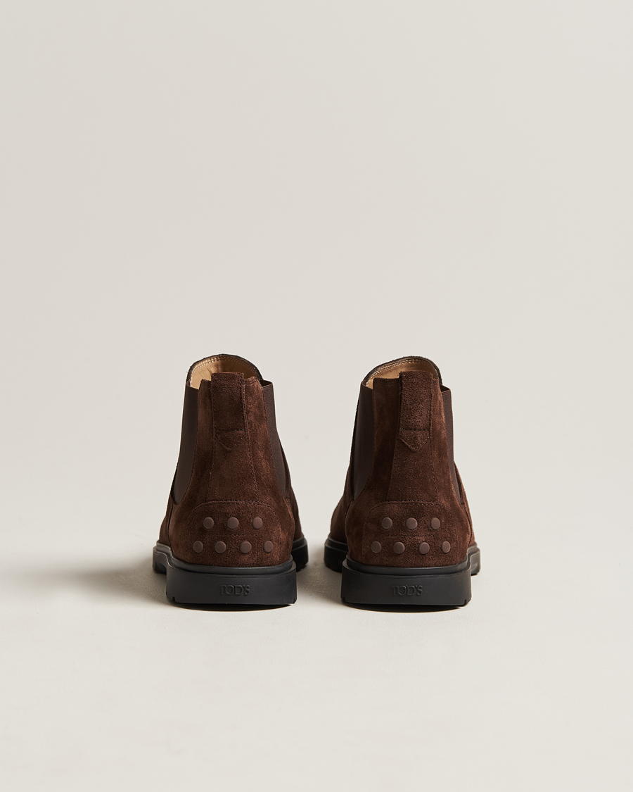 Mies | Tod's Tronchetto Chelsea Boots Dark Brown Suede | Tod's | Tronchetto Chelsea Boots Dark Brown Suede