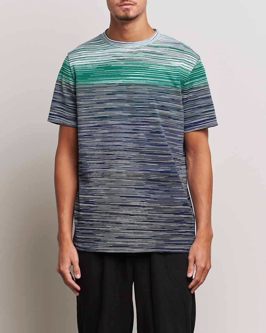 Mies |  | Missoni | Space Dyed Degrade T-Shirt Blue/Green