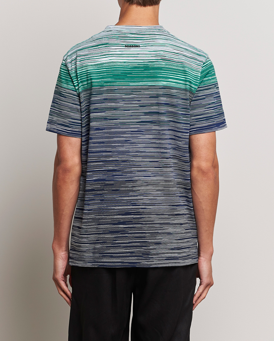 Mies | T-paidat | Missoni | Space Dyed Degrade T-Shirt Blue/Green