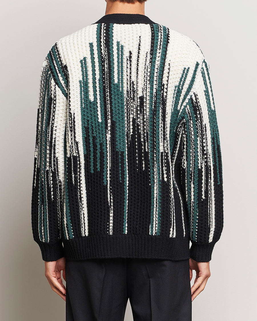 Mies | Puserot | Missoni | Bramble Stitch Cardigan Black/Green