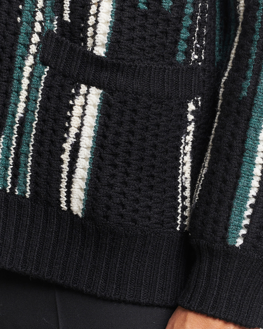 Mies | Puserot | Missoni | Bramble Stitch Cardigan Black/Green