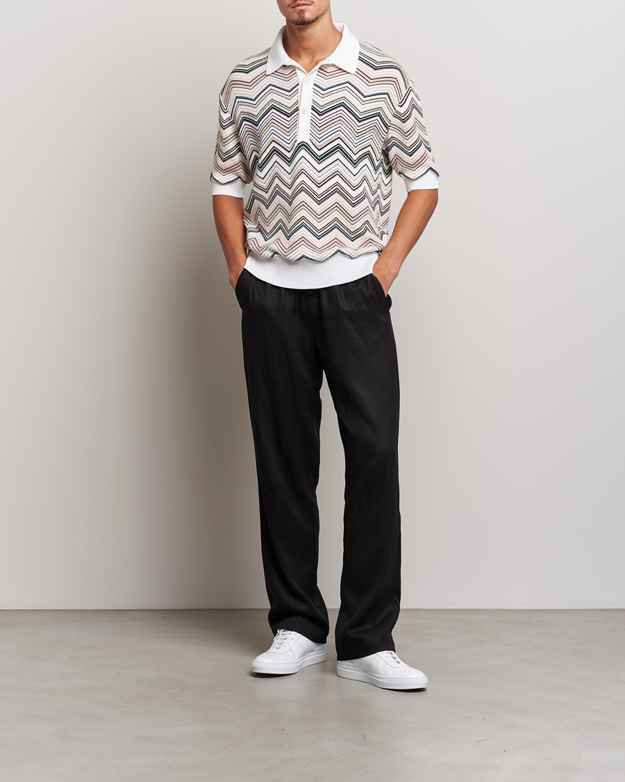 Mies | Pikeet | Missoni | Chevron Cotton Polo Beige