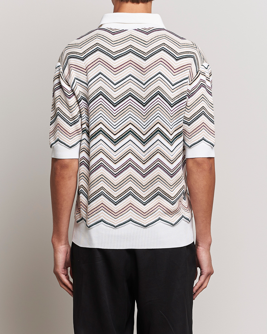 Mies | Pikeet | Missoni | Chevron Cotton Polo Beige