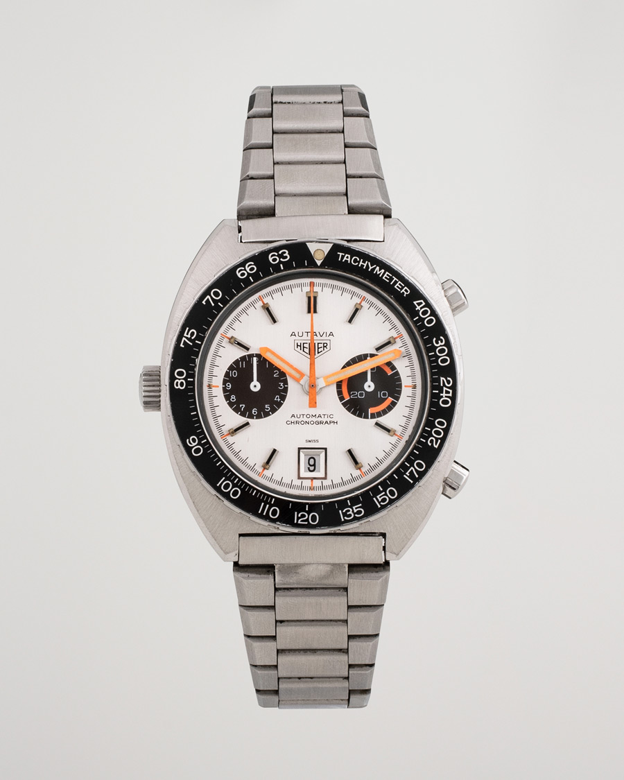 Mies | Heuer Pre-Owned Autavia 11630 Tachymeter Steel Silver | Heuer Pre-Owned | Autavia 11630 Tachymeter Steel Silver