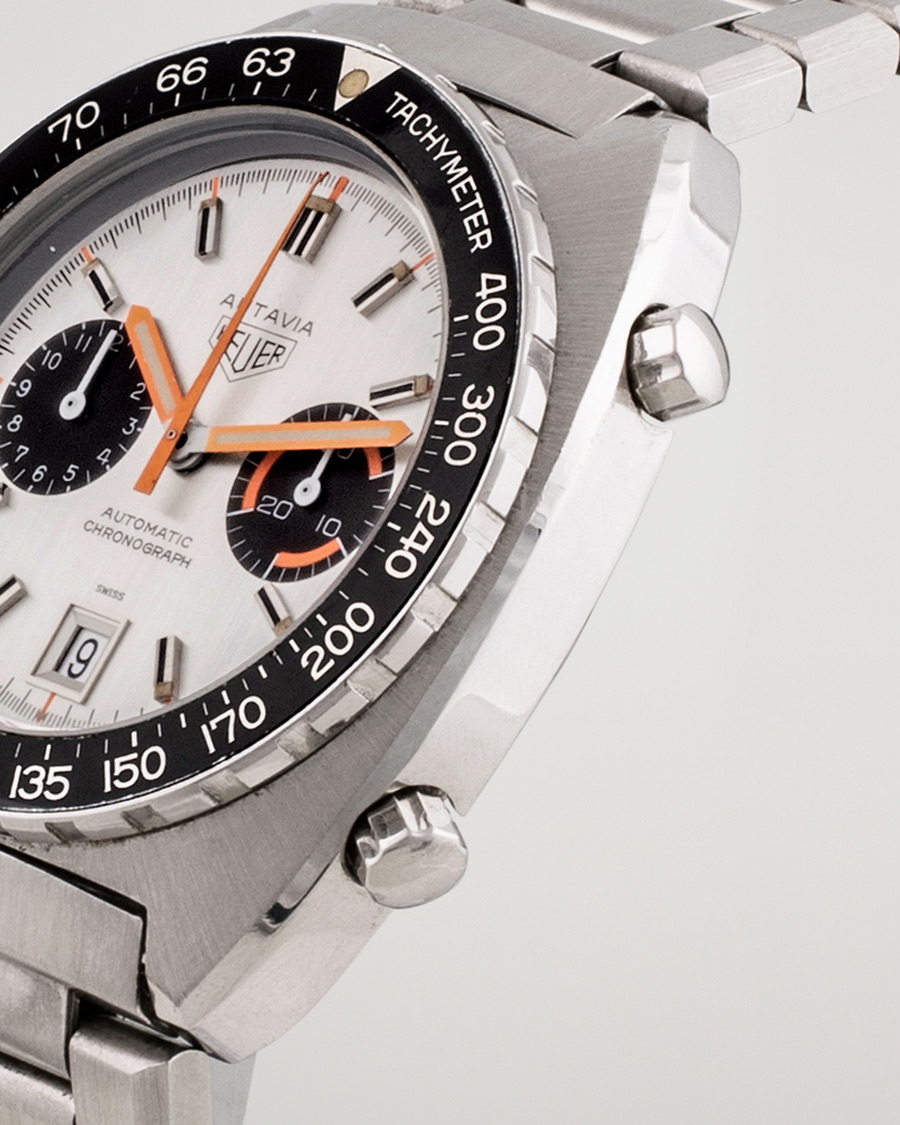 Mies | Heuer Pre-Owned Autavia 11630 Tachymeter Steel Silver | Heuer Pre-Owned | Autavia 11630 Tachymeter Steel Silver