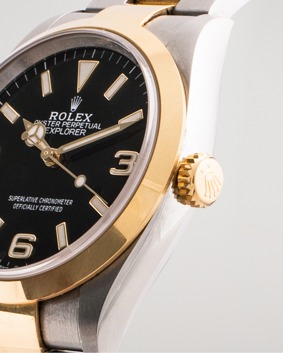 Mies | Rolex Pre-Owned Explorer Two Tone 124273 Steel Gold Black | Rolex Pre-Owned | Explorer Two Tone 124273 Steel Gold Black