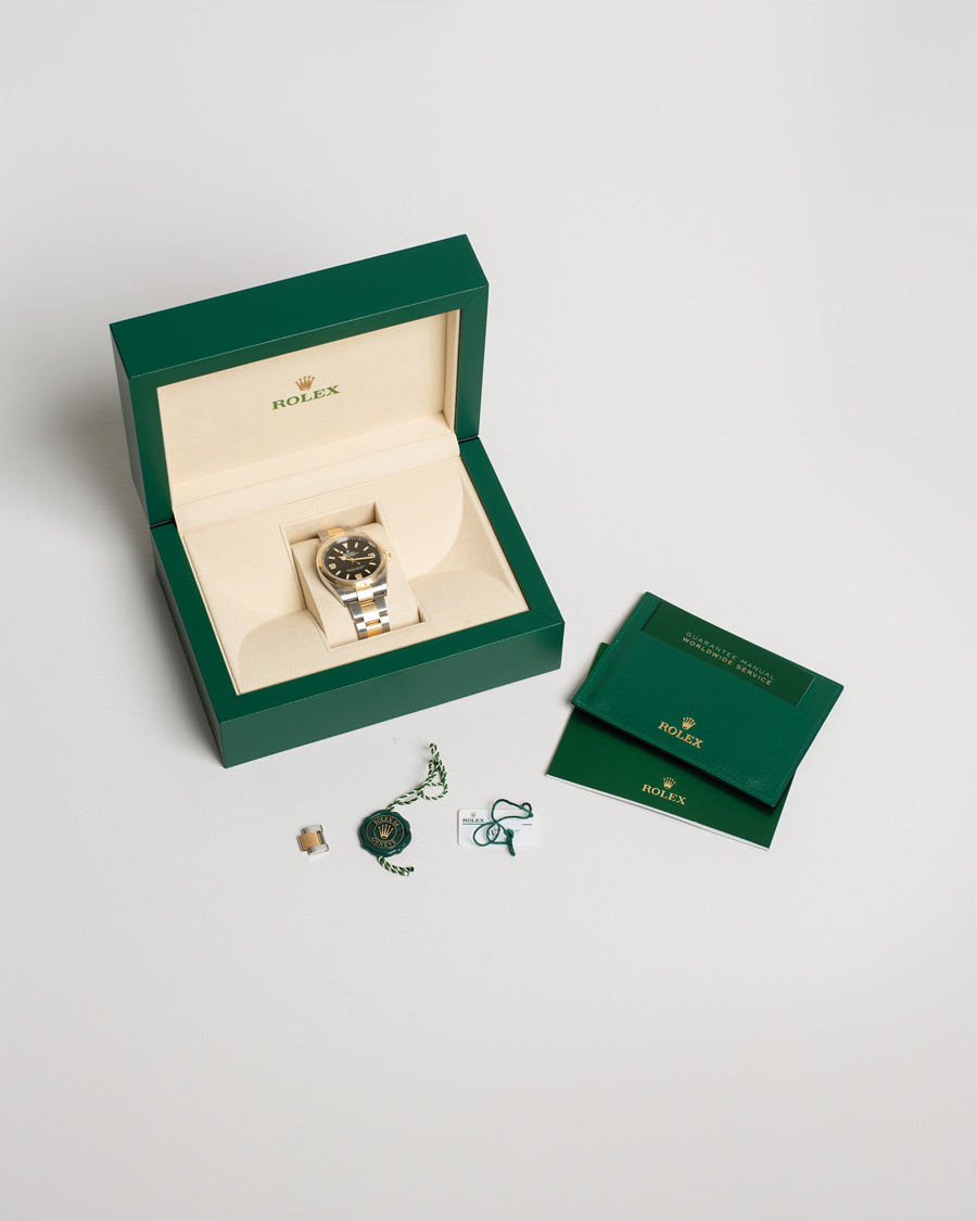 Mies | Rolex Pre-Owned Explorer Two Tone 124273 Steel Gold Black | Rolex Pre-Owned | Explorer Two Tone 124273 Steel Gold Black