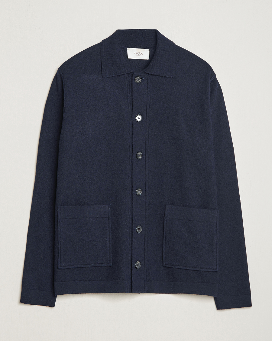 Mies | Puserot | Altea | Wool Chore Jacket Navy