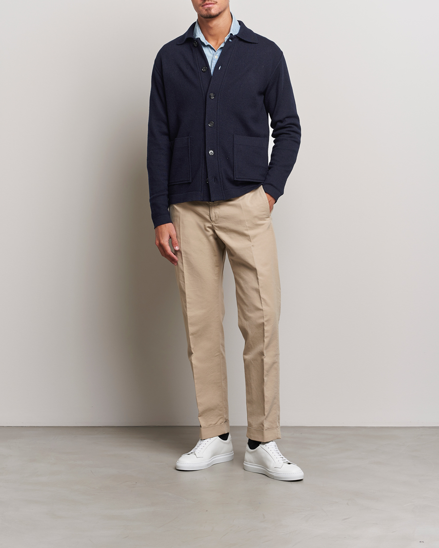 Mies | Puserot | Altea | Wool Chore Jacket Navy