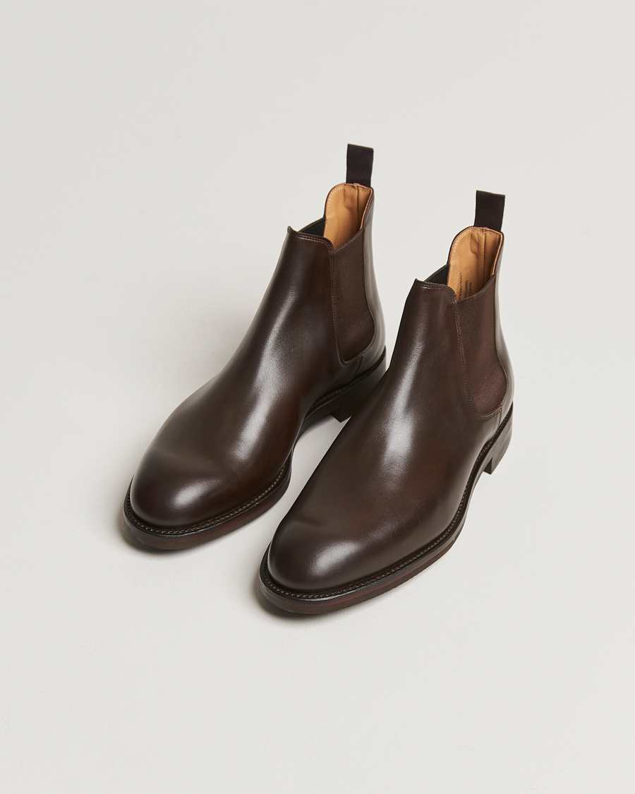 Mies | Nilkkurit | Crockett & Jones | Chelsea 5 Dk Brown Wax Calf