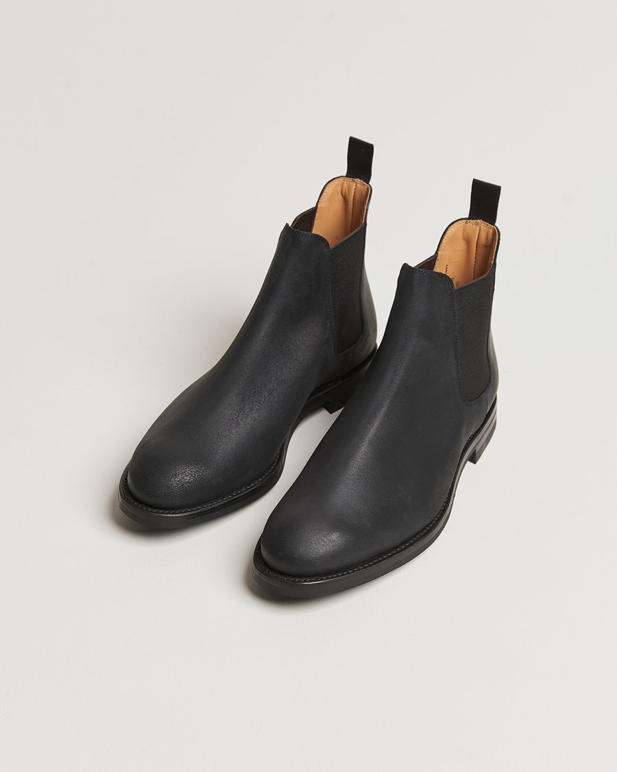Mies | Nilkkurit | Crockett & Jones | Chelsea 5 Black Rough-Out Suede