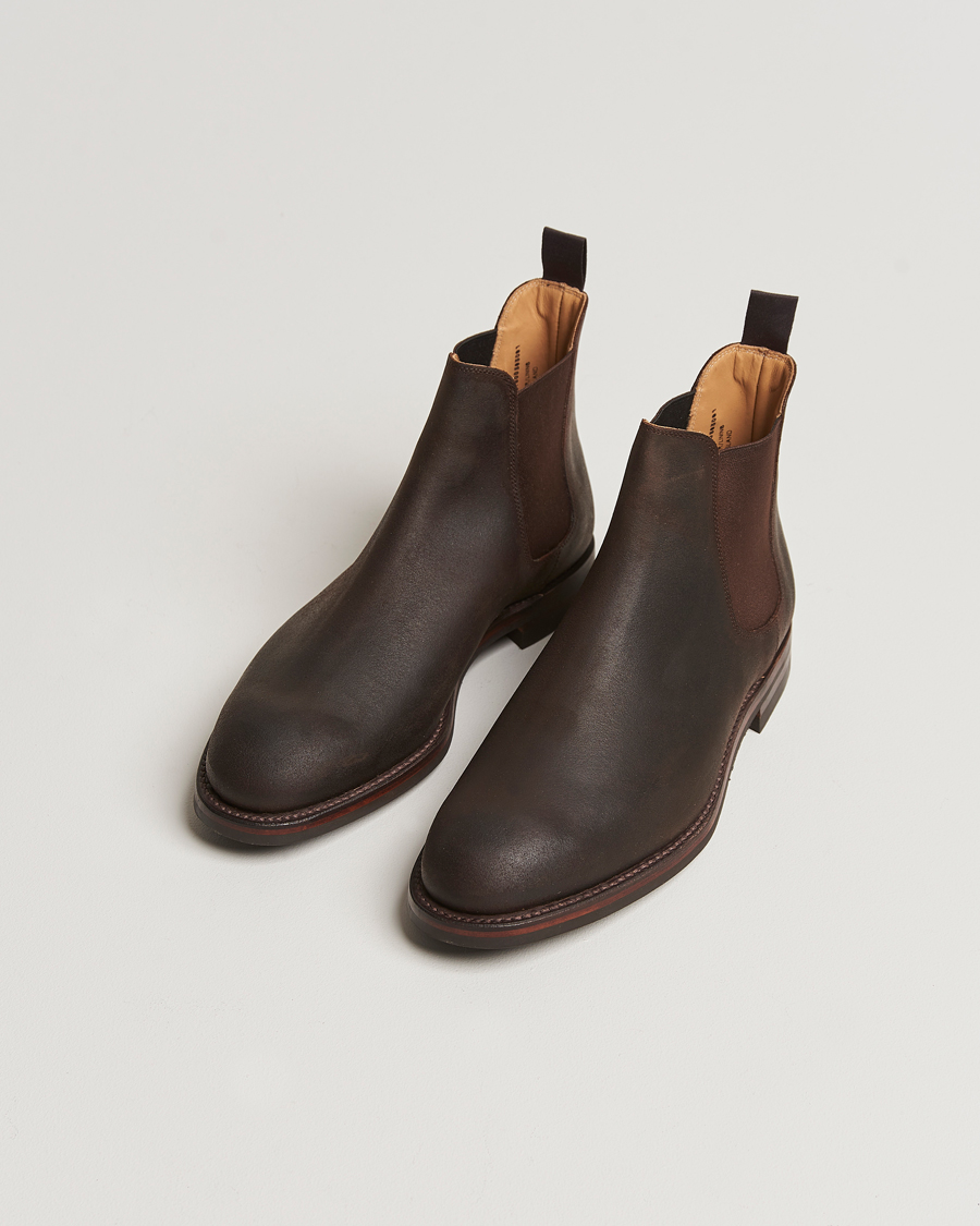 Mies | Nilkkurit | Crockett & Jones | Chelsea 5 Dk Brown Rough-Out Suede