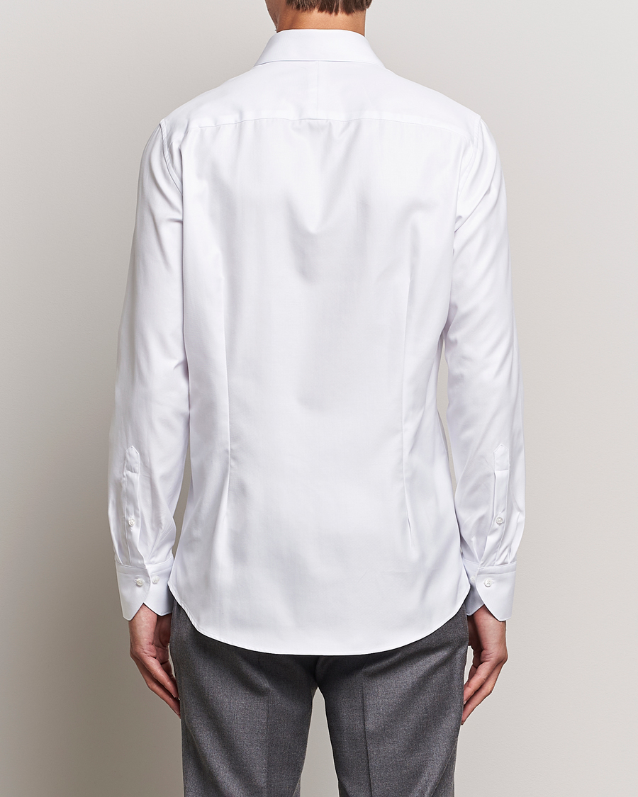 Mies | Kauluspaidat | Stenströms | 1899 Slim Supima Cotton Twill Shirt White
