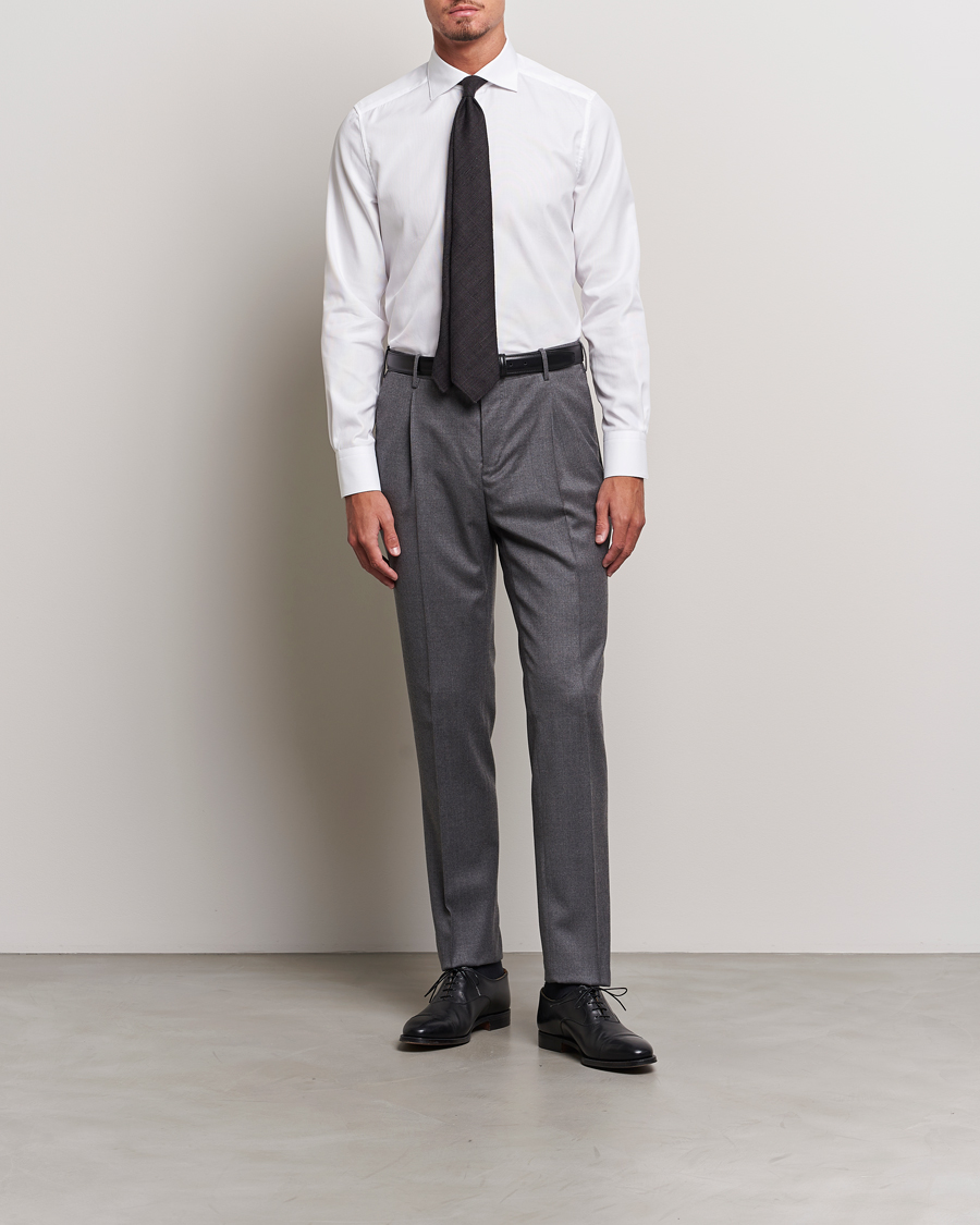 Mies | Kauluspaidat | Stenströms | 1899 Slim Cotton Royal Oxford Shirt White