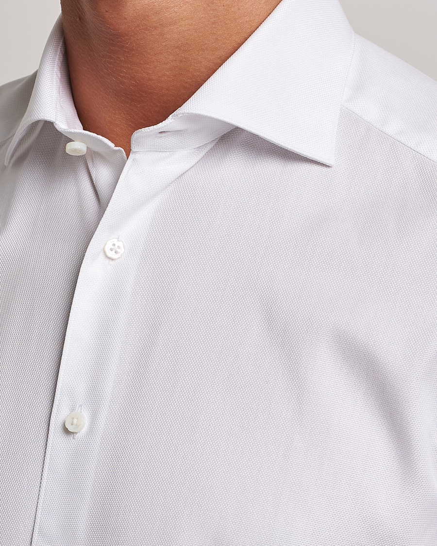 Mies | Kauluspaidat | Stenströms | 1899 Slim Cotton Royal Oxford Shirt White