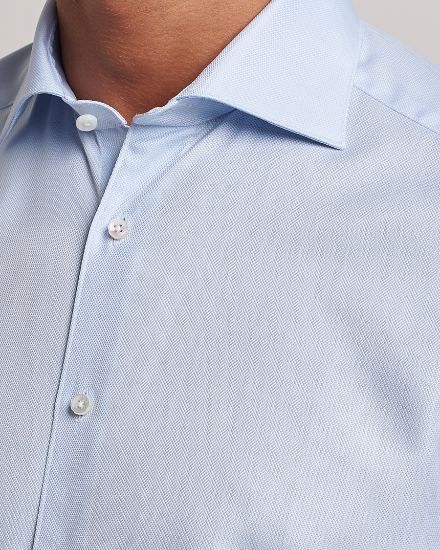Mies | Kauluspaidat | Stenströms | 1899 Slim Cotton Royal Oxford Shirt Light Blue