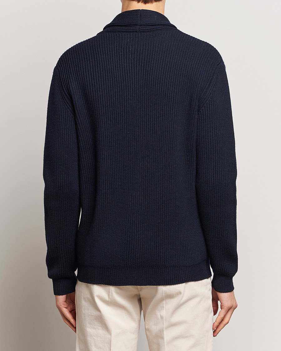 Mies | Puserot | Altea | Shawl Collar Cardigan Navy