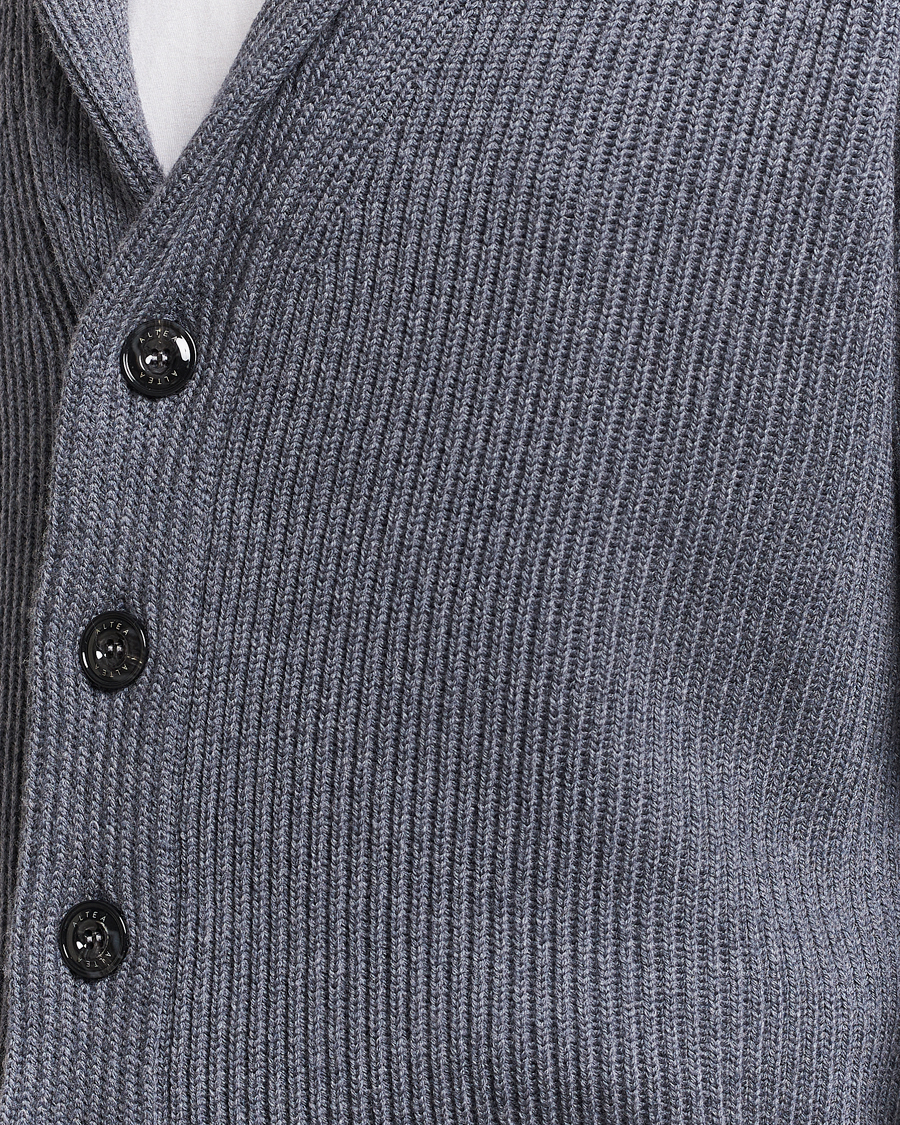 Mies | Puserot | Altea | Shawl Collar Cardigan Charcoal