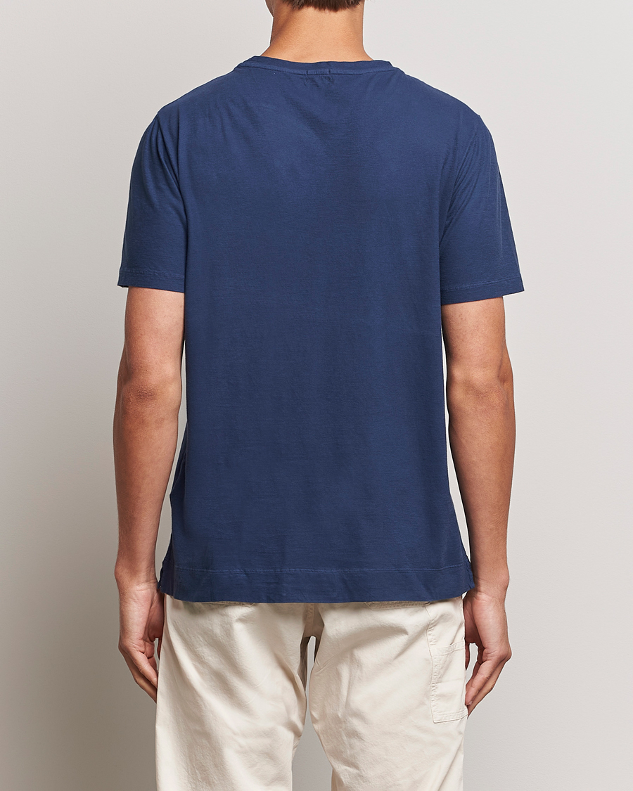 Mies | T-paidat | Massimo Alba | Panarea Cotton Jersey T-Shirt Navy