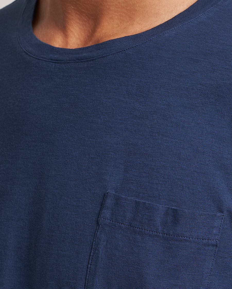 Mies | T-paidat | Massimo Alba | Panarea Cotton Jersey T-Shirt Navy